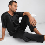Lunya Men's Washable Silk Set- #Immersed Black