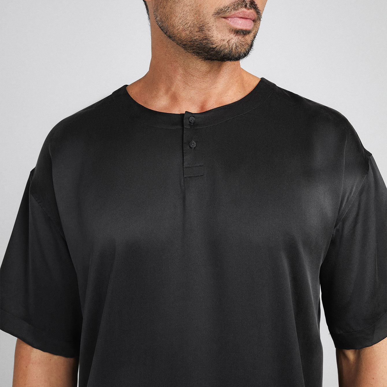 Lunya Men's Washable Silk Set- #Immersed Black