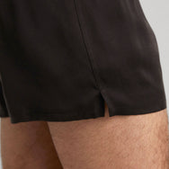 Lunya Men's Washable Silk Boxer- #Immersed Black