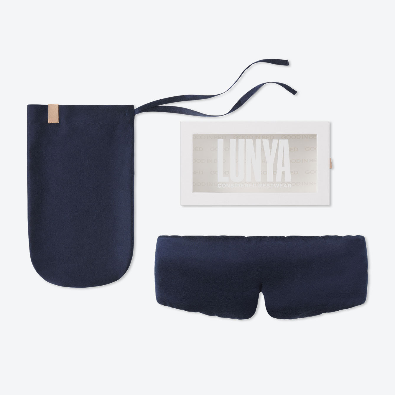 Weighted Silk Sleep Mask - #Deep Blue