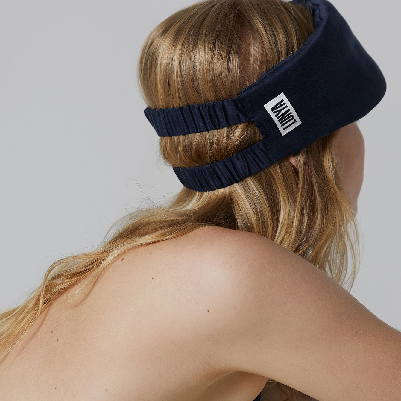 Weighted Silk Sleep Mask - #Deep Blue