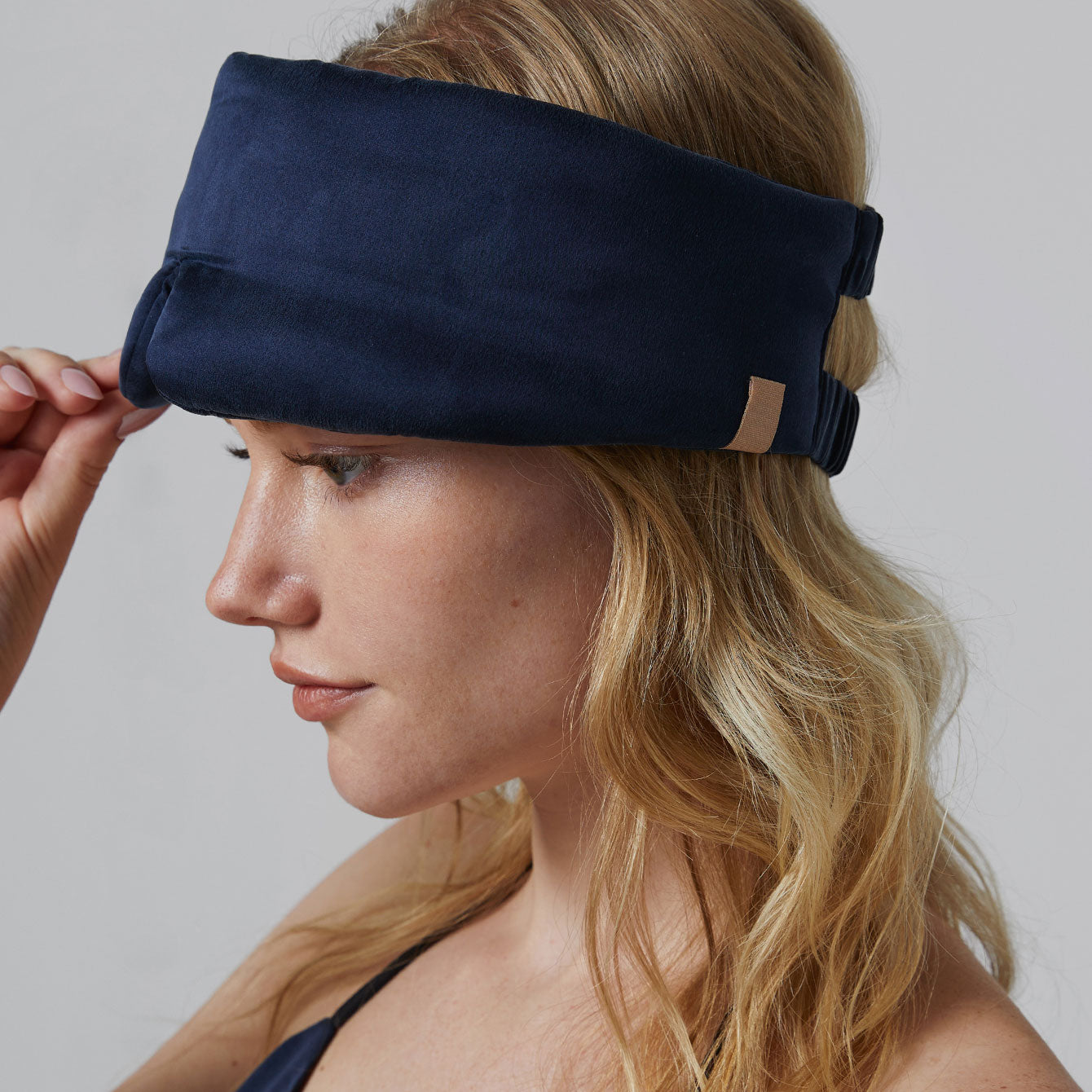 Weighted Silk Sleep Mask - #Deep Blue