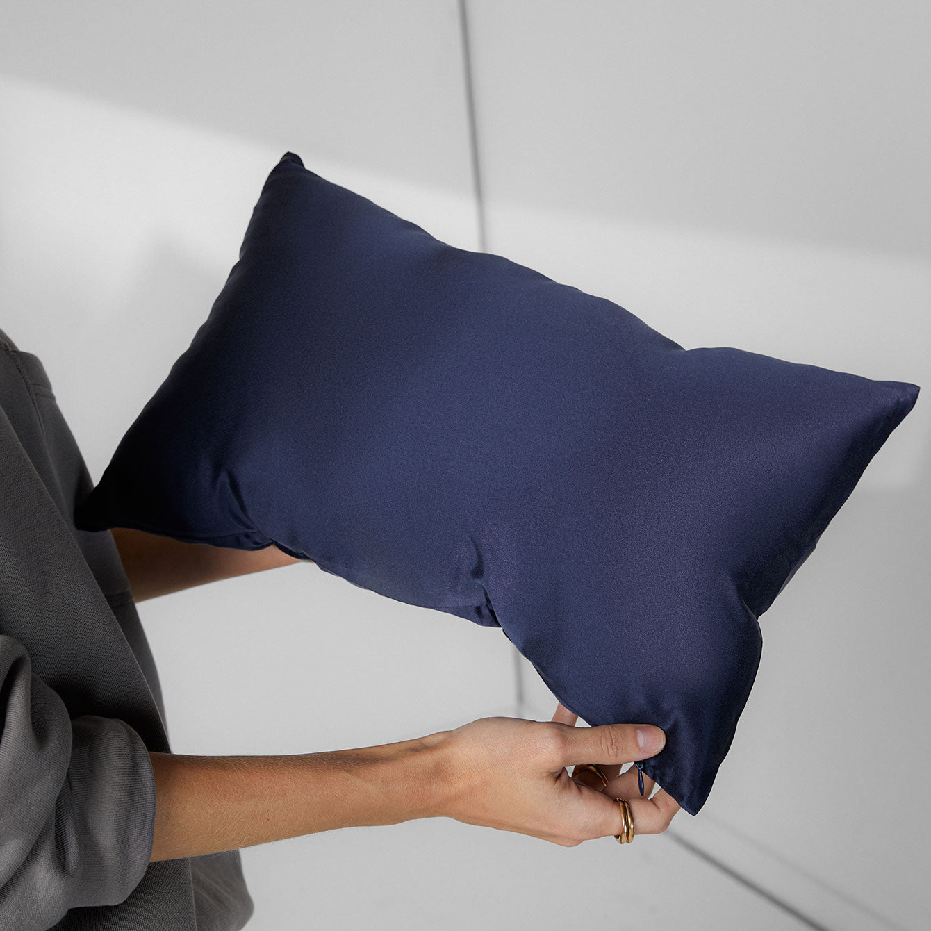 Washable Silk Travel Pillow - #Waning Night